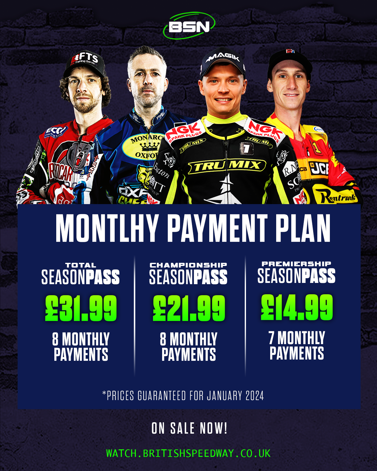 Image for MONTHLY PAYMENT PLANS NOW AVAILABLE